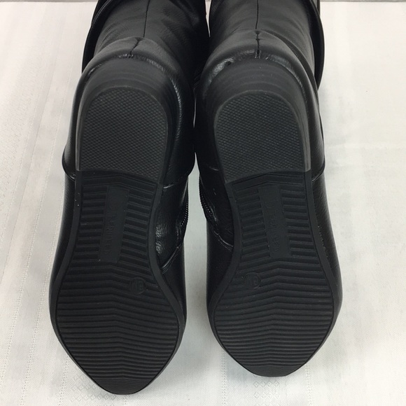 I.D. Required Shoes Id Required Black Faux Leather Twilite Boots